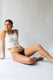 Leak Proof Period Underwear Bikini With Striped Elastic Waistband by PURE ROSY
