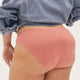 Pink underwear for period absorbing in seamless style Classic Hipster.